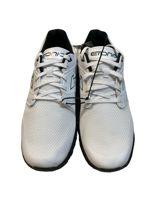 Vist Large View of Product Image Which is Used Etonic Mens Golf Shoes White Senior 10.5