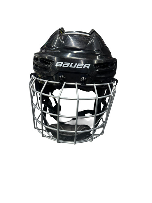Vist Large View of Product Image Which is Used Bauer 3800 Helmet Cage Combo Black LG