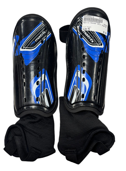 Vist Large View of Product Image Which is Used Soccer Shin Guards Junior Black MD