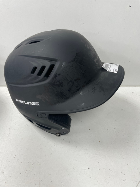 Vist Large View of Product Image Which is Used Rawlings R16 JR Batting Helmet No Mask Black One Size