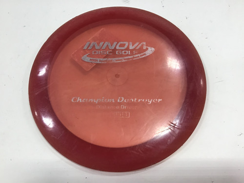Vist Large View of Product Image Which is Used Innova CHAMPION DESTROYER Disc Golf Driver Red 169g
