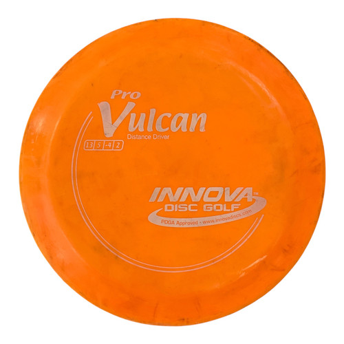 Vist Large View of Product Image Which is Used Innova PRO VULCAN Disc Golf Driver Orange 173g