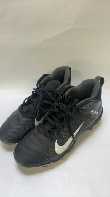 Vist Large View of Product Image Which is Used Nike ALPHA FASTFLEX MIDS BB/SB Cleats Black Youth 06.5