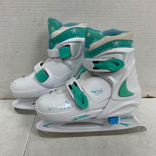 Vist Large View of Product Image Which is Used Lake Placid ADJUSTABLE 11-1 Girls Figure Skate White Adjustable