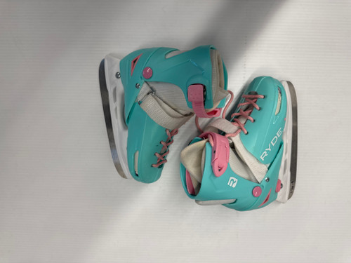 Vist Large View of Product Image Which is Used RYDE GIRL SKATES Girls Softboot Skate Green Youth 12.0