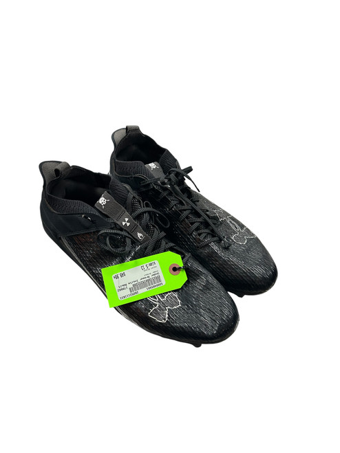 Vist Large View of Product Image Which is Used Under Armour Adult FB Cleats Black Senior 13