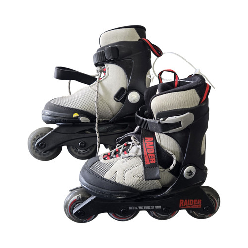 Vist Large View of Product Image Which is Used K2 RAIDER ADJ 1-5 Junior Rec Fitness Skates Black Adjustable