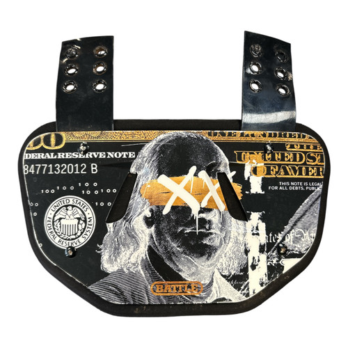 Vist Large View of Product Image Which is Used Battle Sports BENJAMIN XX FB BACK PLATE FB Tailbone Pad ADULT