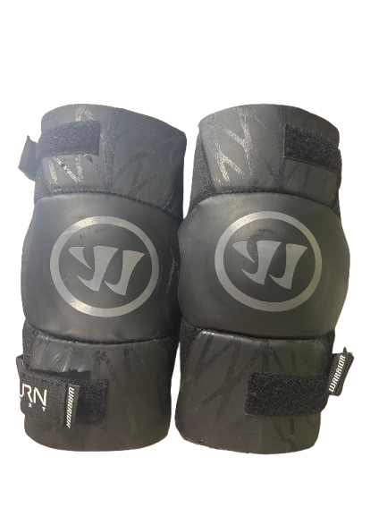 Vist Large View of Product Image Which is Used Warrior BURN NEXT YOUTH ARM PADS MD Lacrosse Arm Pads/Guards Black MD