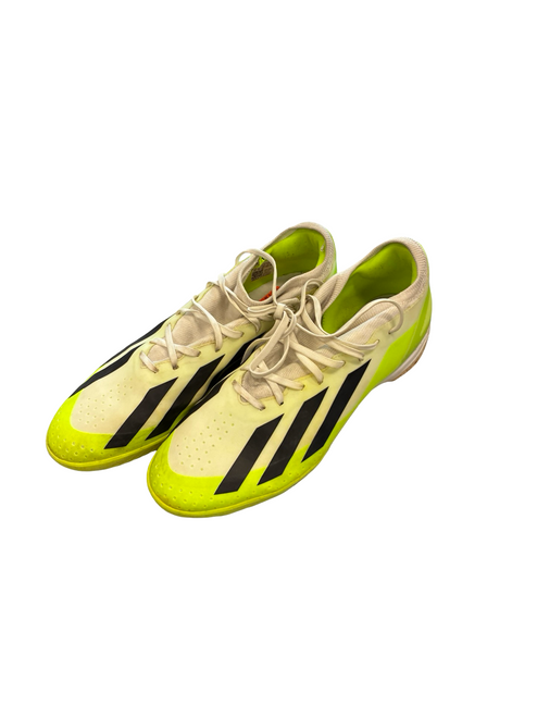 Vist Large View of Product Image Which is Used Adidas Soccer Indoor Shoes Green Senior 12