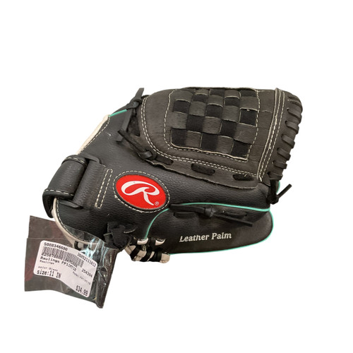 Vist Large View of Product Image Which is Used Rawlings FP11MT10 BB/SB Glove RH Throw Black 11"