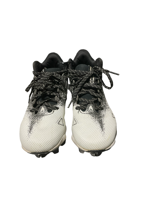 Vist Large View of Product Image Which is Used Under Armour CLEATS BB/SB Cleats White Junior 02.5