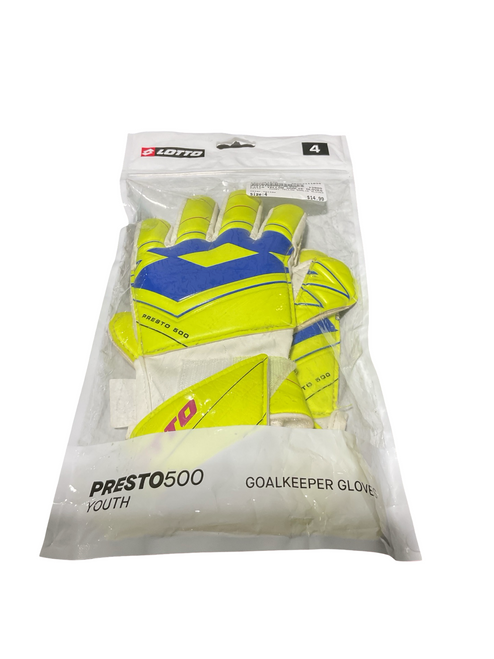 Vist Large View of Product Image Which is Used Lotto YELLOW GOALIE GLOVES Soccer Goalie Gloves Yellow 4