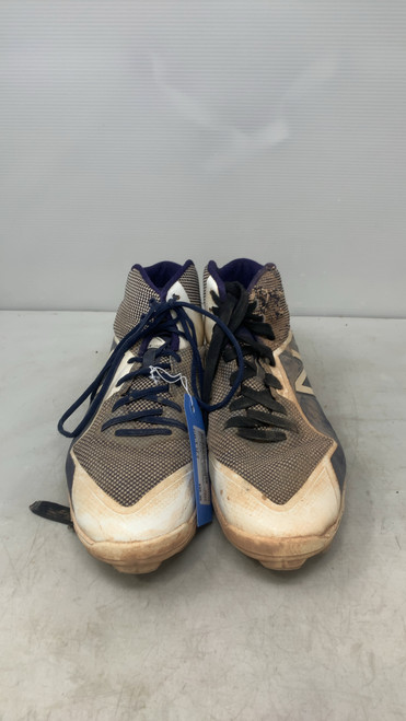 Vist Large View of Product Image Which is Used New Balance BASEBALL CLEATS BB/SB Cleats Navy Blue Senior 12.5