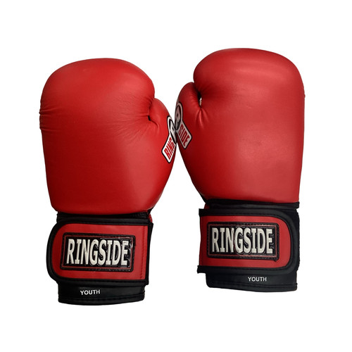Vist Large View of Product Image Which is Used Ringside Boxing Gloves Red Youth