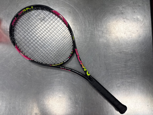 Vist Large View of Product Image Which is Used Wilson 100LS Adult Tennis Racquet Black Unknown
