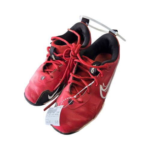 Vist Large View of Product Image Which is Used Nike TROUT JUNIOR BASEBALL CLEATS BB/SB Cleats Red Junior 04.5