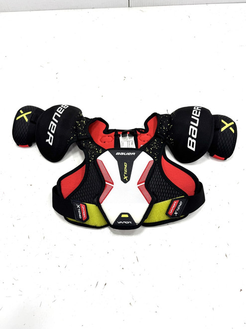 Vist Large View of Product Image Which is Used Bauer VAPOR Youth Shoulder Pads S/M
