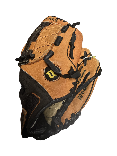 Vist Large View of Product Image Which is Used Wilson PRO 450 BB/SB Glove RH Throw Brown 10"