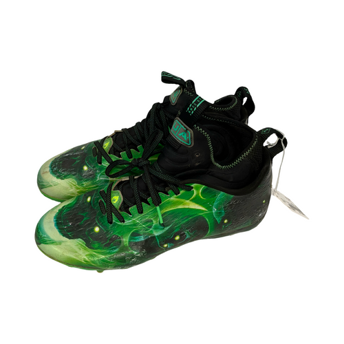 Vist Large View of Product Image Which is Used Under Armour Adult FB Cleats Green Senior 10