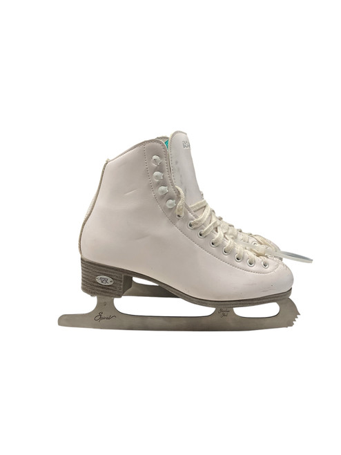 Vist Large View of Product Image Which is Used Riedell OPAL SZ 4 Girls Figure Skate White Junior 04