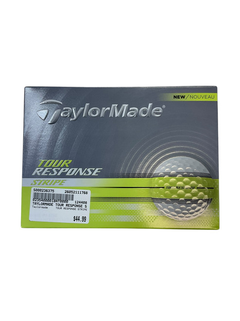 Vist Large View of Product Image Which is Used Taylormade TOUR RESPONSE STRIPE 12 Pack - Golf Balls