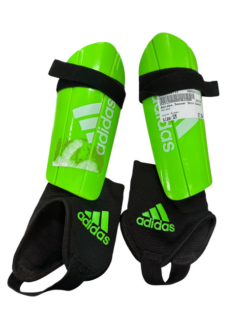 Vist Large View of Product Image Which is Used Adidas Soccer Shin Guards Junior Green SM