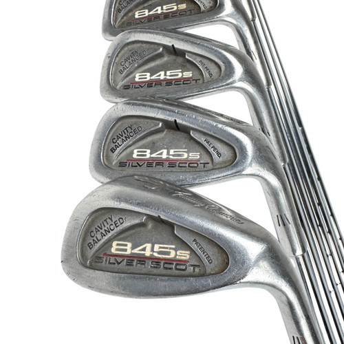 Vist Large View of Product Image Which is Used Tommy Armour 845S SILVER SCOT Men's RH Iron Set 3I-PW Stiff Flex Steel Shaft