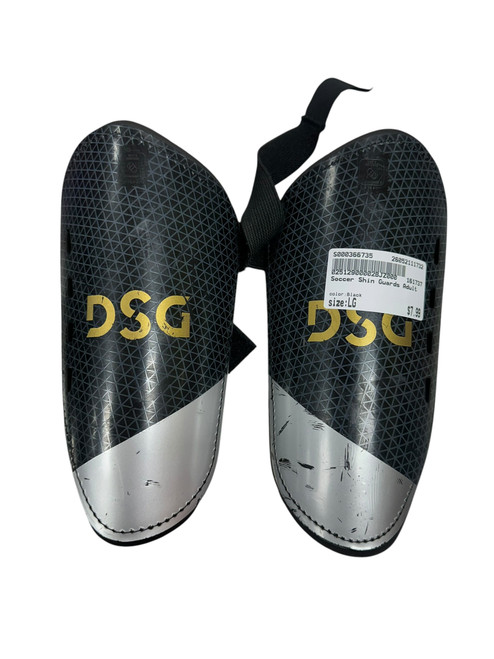 Vist Large View of Product Image Which is Used Soccer Shin Guards Adult Black LG