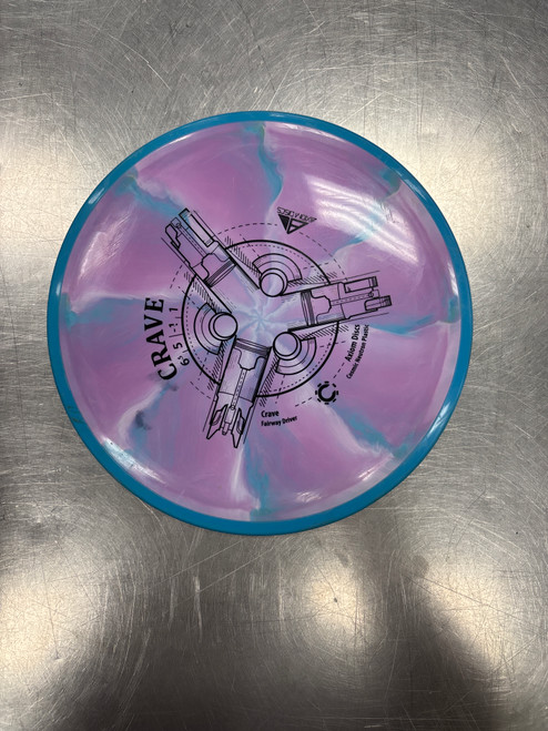 Vist Large View of Product Image Which is Used Axiom COSMIC NEUTRON CRAVE Disc Golf Driver Royal Blue