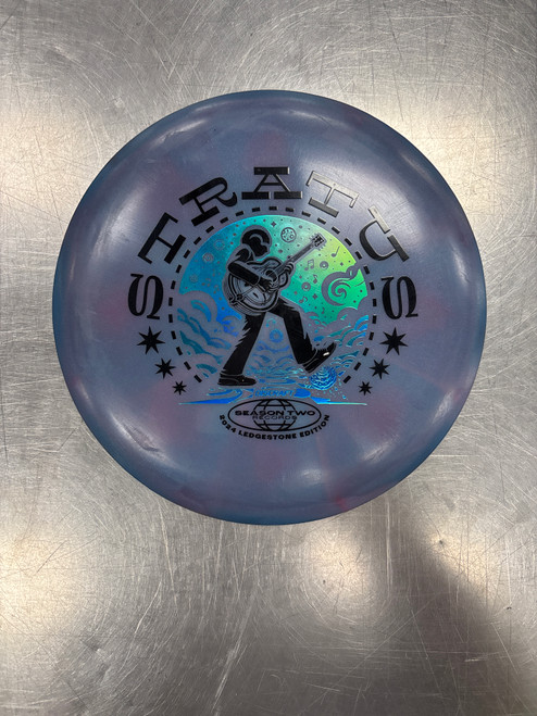 Vist Large View of Product Image Which is Used Discraft Z SWIRL STRATUS Disc Golf Mid Range Royal Blue