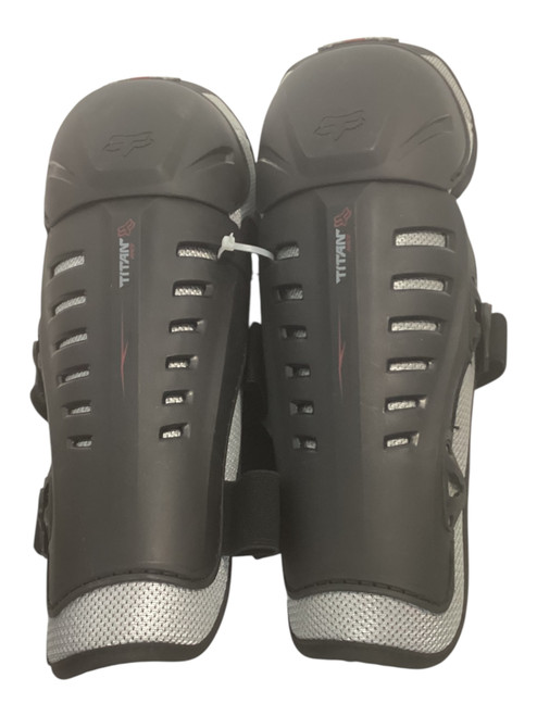 Vist Large View of Product Image Which is Used Fox TITAN RACE Adult Knee Guard Black LG
