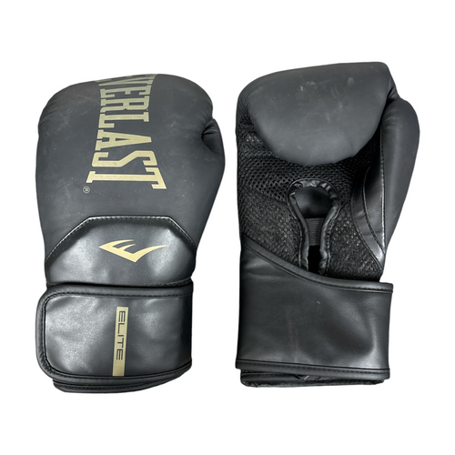 Vist Large View of Product Image Which is Used Everlast Boxing Gloves Black Senior
