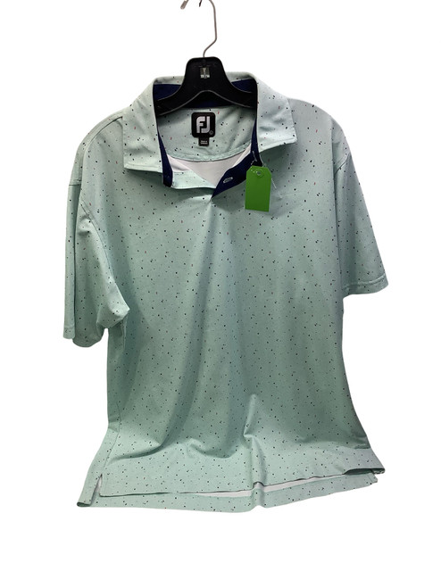 Vist Large View of Product Image Which is Used Foot Joy S.S. Golf Shirt M Turquoise LG
