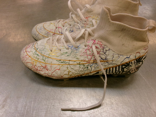 Vist Large View of Product Image Which is Used Adult FB Cleats White Senior 7