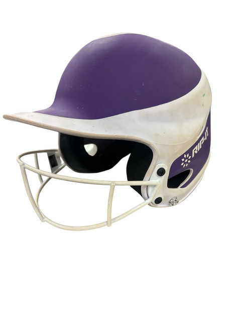Vist Large View of Product Image Which is Used RIP-IT HELMET Batting Helmet w/Mask Purple One Size