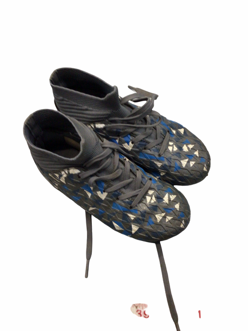 Vist Large View of Product Image Which is Used Under Armour Youth FB Cleats Grey Youth 10.0