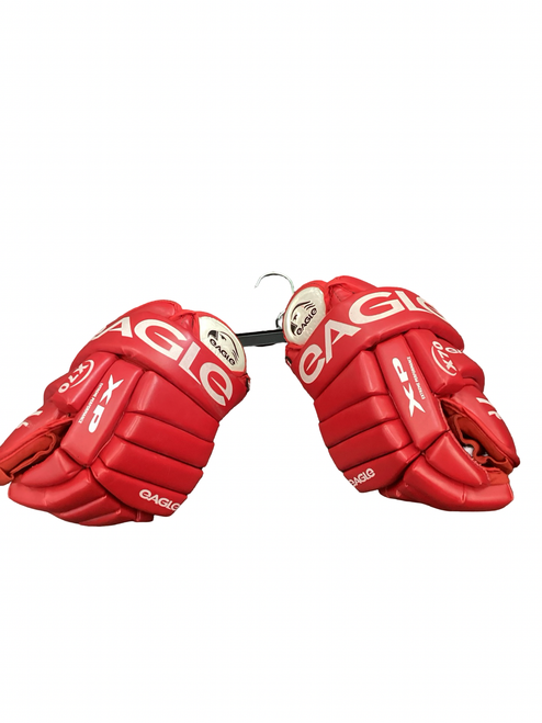 Vist Large View of Product Image Which is Used Eagle X70 Senior Gloves Red 14"