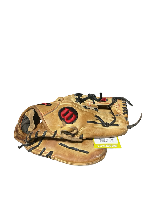 Vist Large View of Product Image Which is Used Wilson A2000 BB/SB Glove RH Throw Tan 11 1/2"