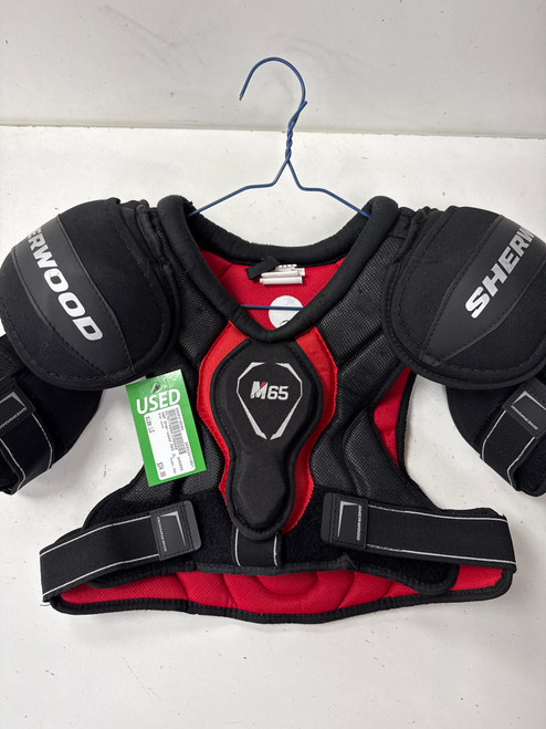 Vist Large View of Product Image Which is Used Sher-wood M65 Junior Shoulder Pads LG