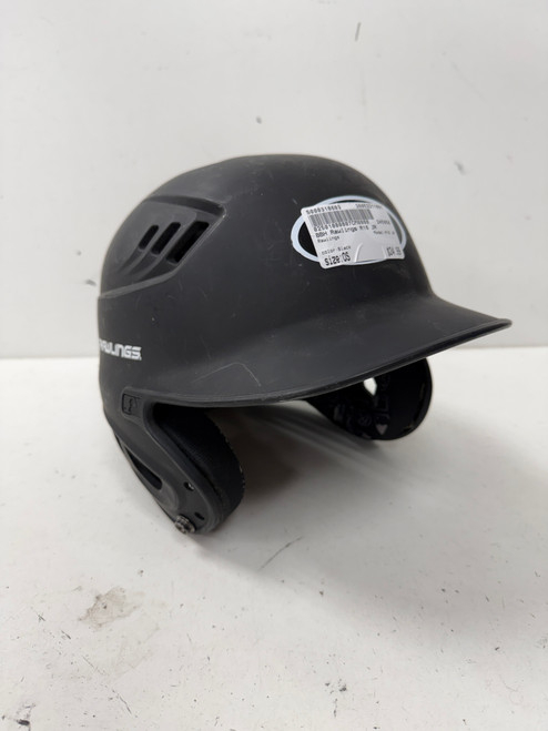 Vist Large View of Product Image Which is Used Rawlings R16 JR Batting Helmet No Mask Black One Size