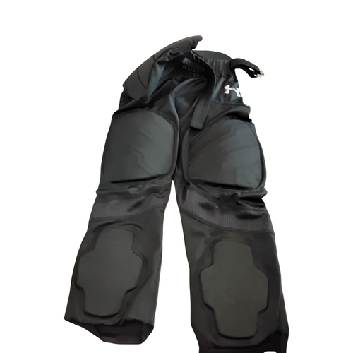 Vist Large View of Product Image Which is Used Under Armour Youth FB Integrated Pants Black LG