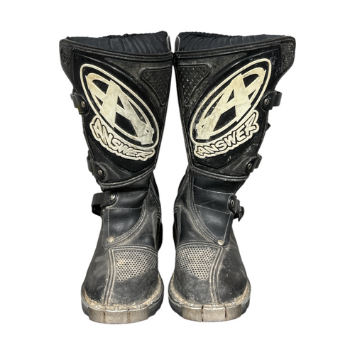 Vist Large View of Product Image Which is Used ANSWER Junior Motocross Boots Black Junior 05