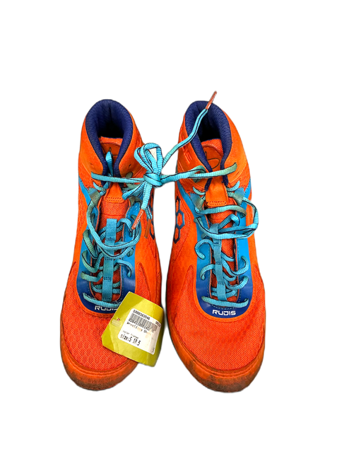 Vist Large View of Product Image Which is Used BRUTUS Wrestling Shoes Orange Senior 10.5