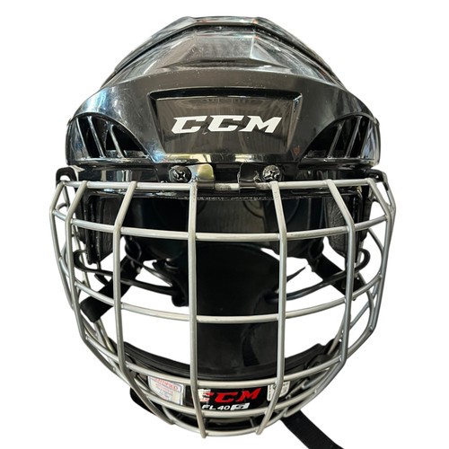 Vist Large View of Product Image Which is Used CCM FL40 S Helmet Cage Combo Black SM