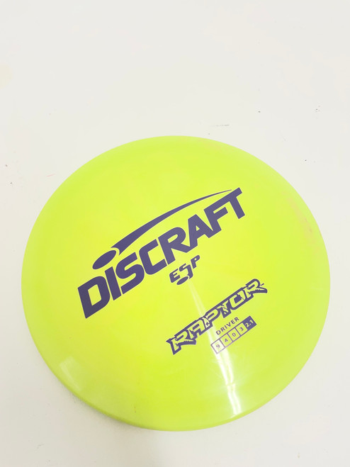 Vist Large View of Product Image Which is Used Discraft RAPTOR Disc Golf Driver Yellow