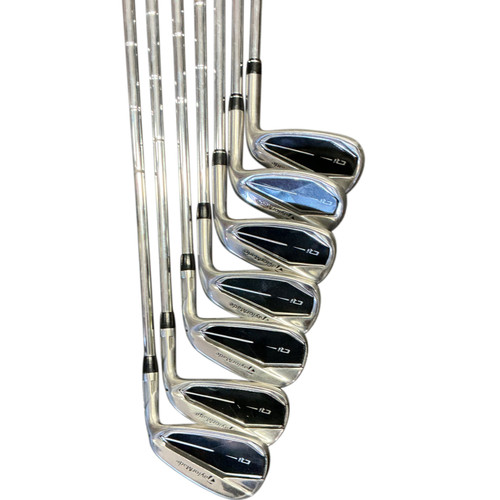 Vist Large View of Product Image Which is Used TAYLORMADE QI 6-A Mens Iron Set RH 6I-GW/AW