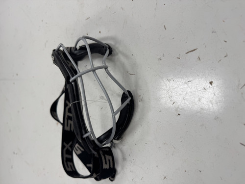 Vist Large View of Product Image Which is Used STX 4SIGHT Lacrosse Facial Protect Black Senior