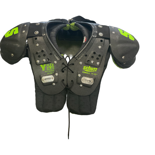 Vist Large View of Product Image Which is Schutt Y FLEX 4.0 FB Shoulder Pads Black XS