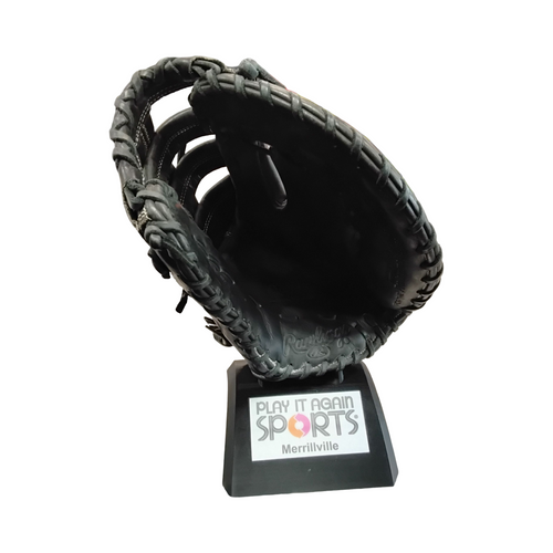 Vist Large View of Product Image Which is Used Rawlings GOLD GLOVE GAMER BB/SB First Base RH Throw Black 12 1/4"